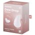 Satisfyer Dew Drop – genopladelig, vandtæt klitorisvibrator (hvid)