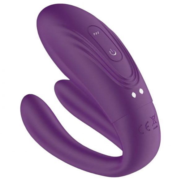 Mrow - genopladelig, vandtæt 3-motors parvibrator (lilla)