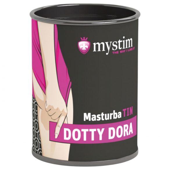 Mystim MasturbaTIN Dotty Dora - prikket masturbator (hvid)