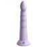 Dillio Slim Seven - sugekop-stimulator dildo (20 cm) - lilla