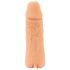 Nature Skin - penisovertræk og kunstig vagina - 18 cm (naturlig)