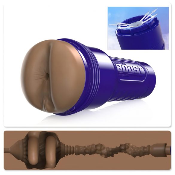 Fleshlight Boost Blast - Livagtig brun numse masturbator