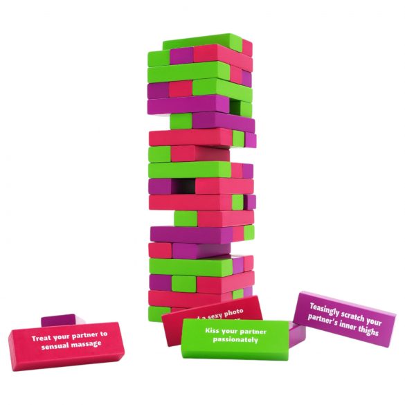 Play Wiv Me - Fryd & Fristelser jenga (54 stk)