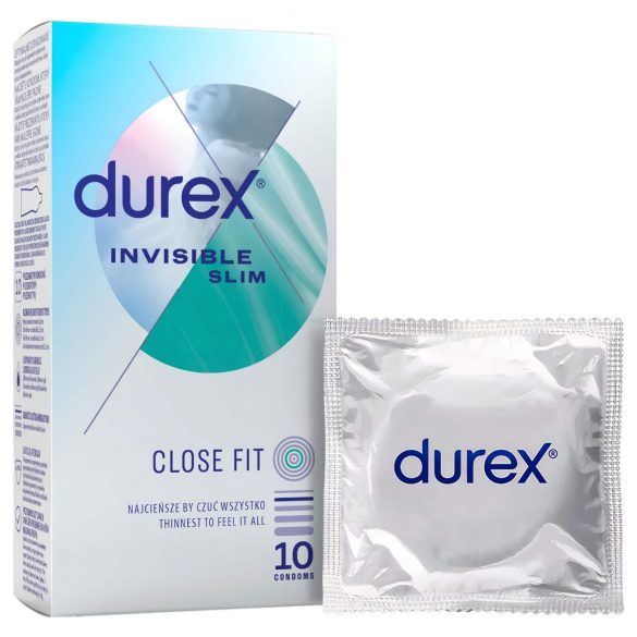 Durex Invisible Slim - ultratynde kondomer (10 stk)