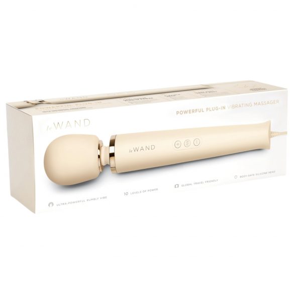 le Wand - eksklusiv massagevibrator til net (beige)