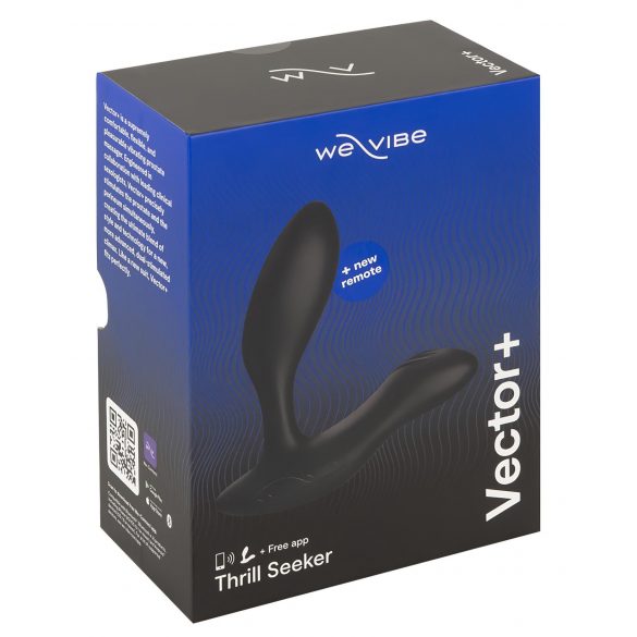 We-Vibe Vector+ - genopladelig smart anal vibrator (sort)