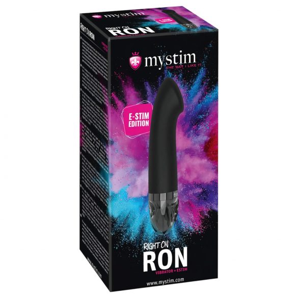 mystim Right on Ron - Elektro G-punkt vibrator (sort)