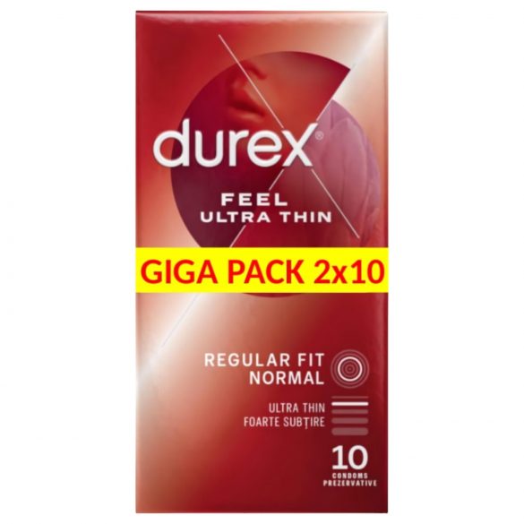 Durex Feel Ultra Thin - ekstra tynde kondomer (2x10 stk)