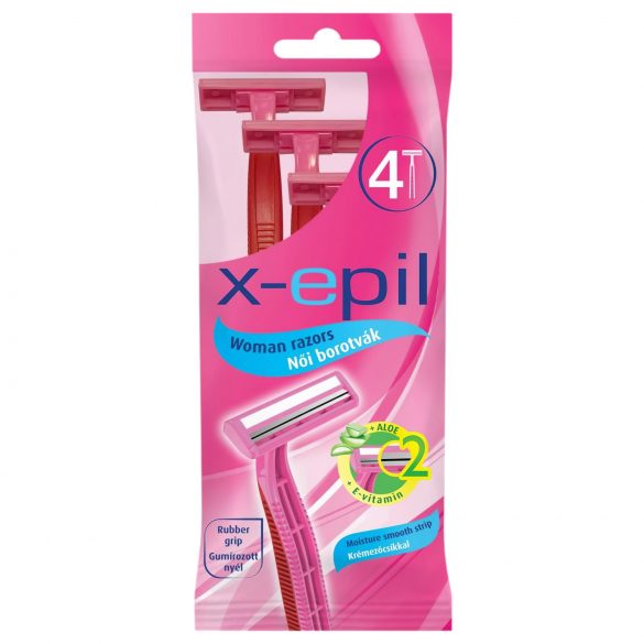 X-Epil - engangs kvindeskraber 2 blade (4 stk)