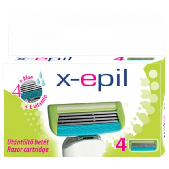 X-Epil - kvindeskraber, 4 blade (4 stk)