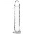 Addiction Crystal - klar sugedildo - 18 cm