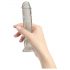 Addiction Crystal - klar sugedildo - 18 cm