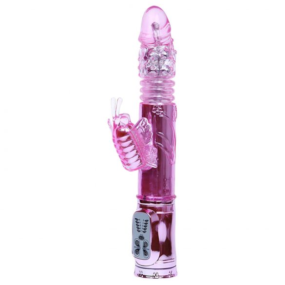 Baile - Sommerfugl vibrator med klitorisstimulerer (pink)