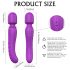 Sex HD Iris - Dobbeltmotor varme massagevibrator (lilla)