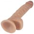 Realistisk Lovetoy Dildo m. sugefod, 21cm (naturlig)