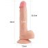 Lovetoy Naturtro Dildo m. sugefod - 21cm