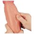 Lovetoy Naturlig Dildo - Dobbel lag, 25cm realistisk oplevelse