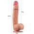 Lovetoy Natur Cock - Ægte Følelse Dildo - 30cm (naturlig)