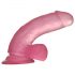 Jelly Studs - Livagtig dildo med fod - 15 cm (pink)