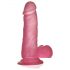 Jelly Studs - Livagtig dildo med fod - 15 cm (pink)