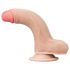 Lovetoy Glidehud - dobbeltlagdildo - 18 cm (natur)