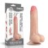 Lovetoy Glidehud - dobbeltlagdildo - 18 cm (natur)