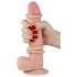 Lovetoy Sliding-Skin - Dobbeltlags dildo 21 cm (naturlig)