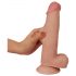 Lovetoy Sliding-Skin - Dobbeltlags dildo 21 cm (naturlig)