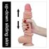 Lovetoy Sliding-Skin - Dobbeltlag-dildo - 23 cm (naturlig)