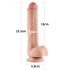 Lovetoy Sliding-Skin - Dobbeltlag-dildo - 23 cm (naturlig)