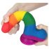 Lovetoy Prider - realistisk hermed dildo - 20 cm (regnbue)