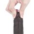 Lovetoy Sliding-Skin - dobbeltlag dildo - 18 cm (brun)