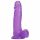 Jelly 8 sugedildo med testikler (lilla)