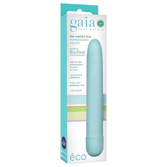 Gaia Eco L - miljøvenlig stavvibrator (blå) - stor