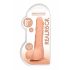 RealRock Dong 8 - Lifelike dildo med kugler (20cm) - naturlig