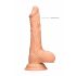 RealRock Dong 8 - Lifelike dildo med kugler (20cm) - naturlig