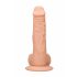 RealRock Dong 8 - Lifelike dildo med kugler (20cm) - naturlig