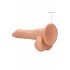 RealRock Dong 8 - Lifelike dildo med kugler (20cm) - naturlig