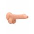 RealRock Dong 8 - Lifelike dildo med kugler (20cm) - naturlig