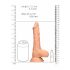 RealRock Dong 8 - Lifelike dildo med kugler (20cm) - naturlig