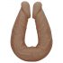 RealRock Double Dong 14 - dobbelt dildo (36cm) - mørk natur