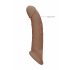 RealRock Penis Sleeve 9 - 21,5cm - mørk natur