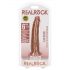 RealRock Slim - realistisk dildo 15,5 cm (mørk natur)