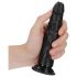 RealRock Slim realistisk dildo - 15,5 cm (sort)