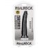 RealRock Slim realistisk dildo - 15,5 cm (sort)