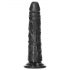 RealRock Slim realistisk dildo - 15,5 cm (sort)