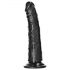 RealRock Slim realistisk dildo - 15,5 cm (sort)