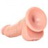 RealRock - sugekop dildo, realistisk - 15,5 cm (naturlig)