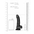 RealRock - Sugekop dildo - 15,5cm (sort)