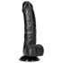 RealRock - Sugekop dildo - 15,5cm (sort)